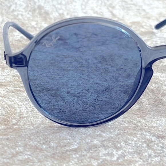 NWOT Ray-Ban Retro 60s Round Frames Translucent Blue Sunglasses main image 7